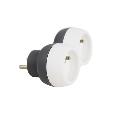 ESPERANZA ROZGAŁĘŹNIK ELEKTRYCZNY 2 GN. BIAŁO-SZARY