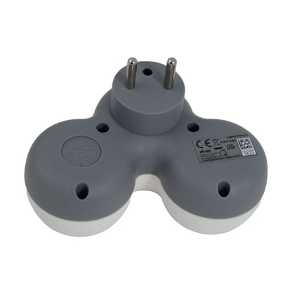 ESPERANZA ROZGAŁĘŹNIK ELEKTRYCZNY 3 GN. BIAŁO-SZARY