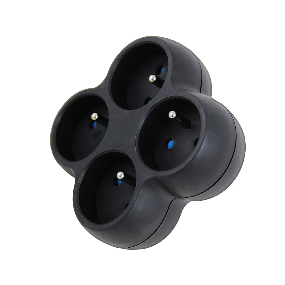 ESPERANZA ROZGAŁĘŹNIK ELEKTRYCZNY 4 GN. CZARNY