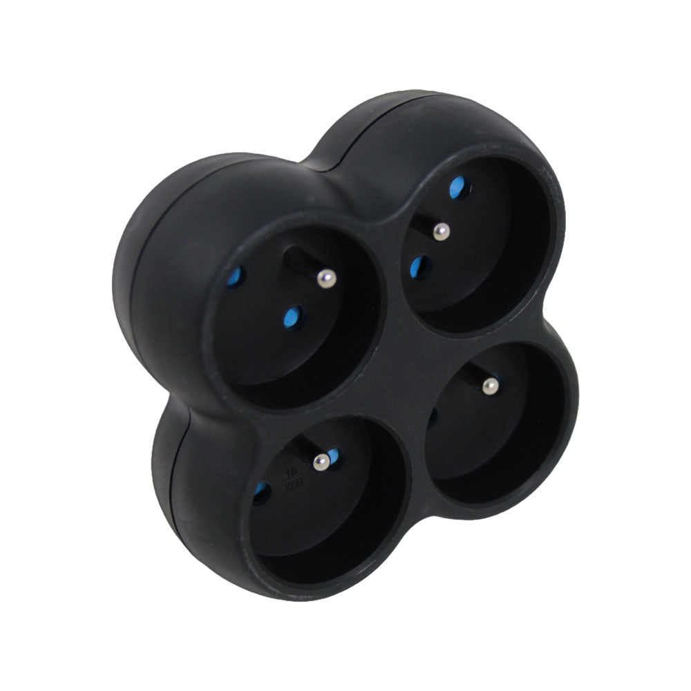 ESPERANZA ROZGAŁĘŹNIK ELEKTRYCZNY 4 GN. CZARNY