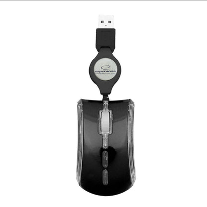 ESPERANZA MYSZ PRZEWOD. MINI OPT. USB CELANEO CZARNA