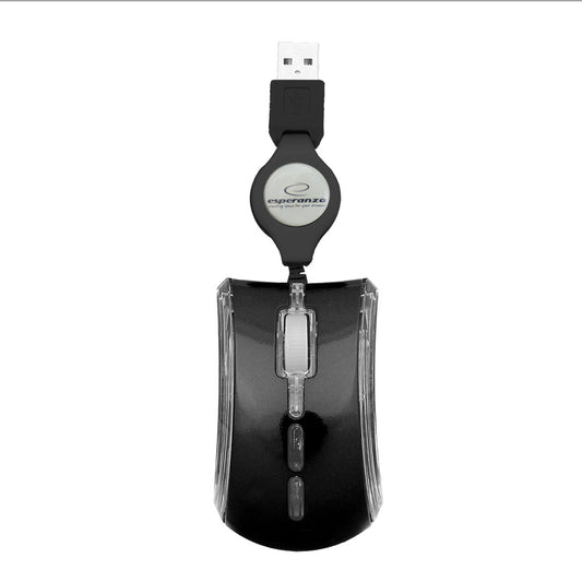 ESPERANZA MYSZ PRZEWOD. MINI OPT. USB CELANEO CZARNA