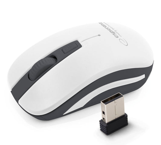 ESPERANZA MYSZ BEZPRZ. 2.4GHZ 4D OPT. USB URANUS BIAŁO/SZARA