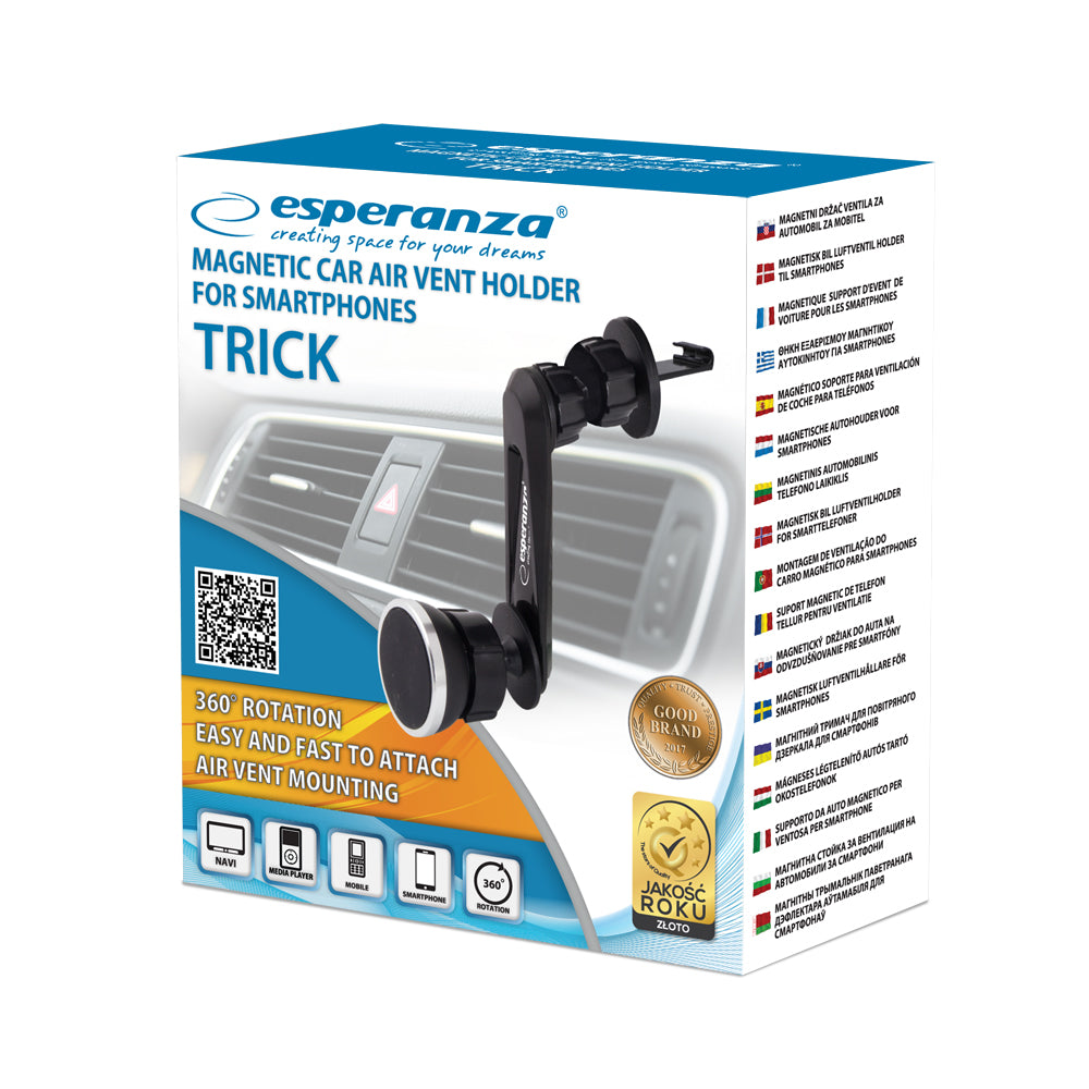 ESPERANZA UCHWYT SAMOCHODOWY DO TELEFONU MAGNETYCZNY TRICK