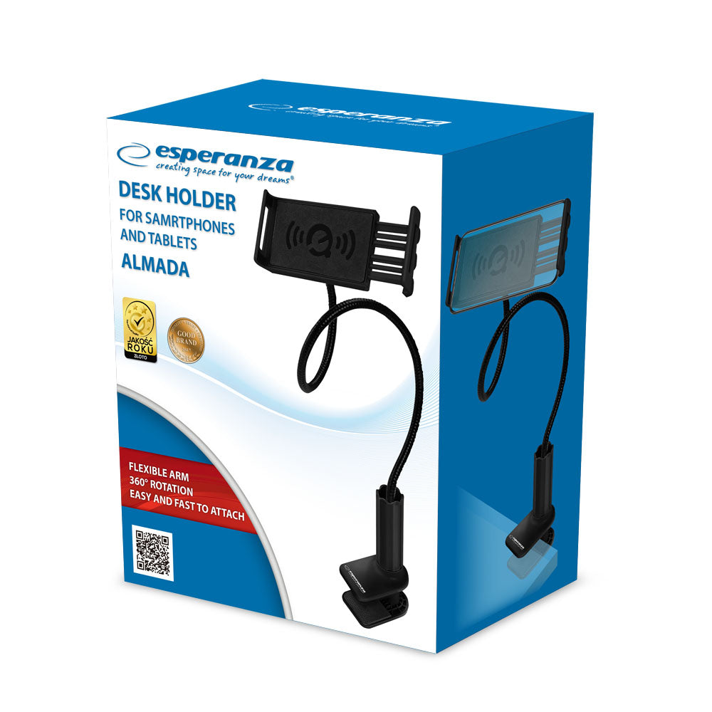 ESPERANZA UCHWYT BIURKOWY DO TELEFONÓW LUB TABLETÓW ALMADA