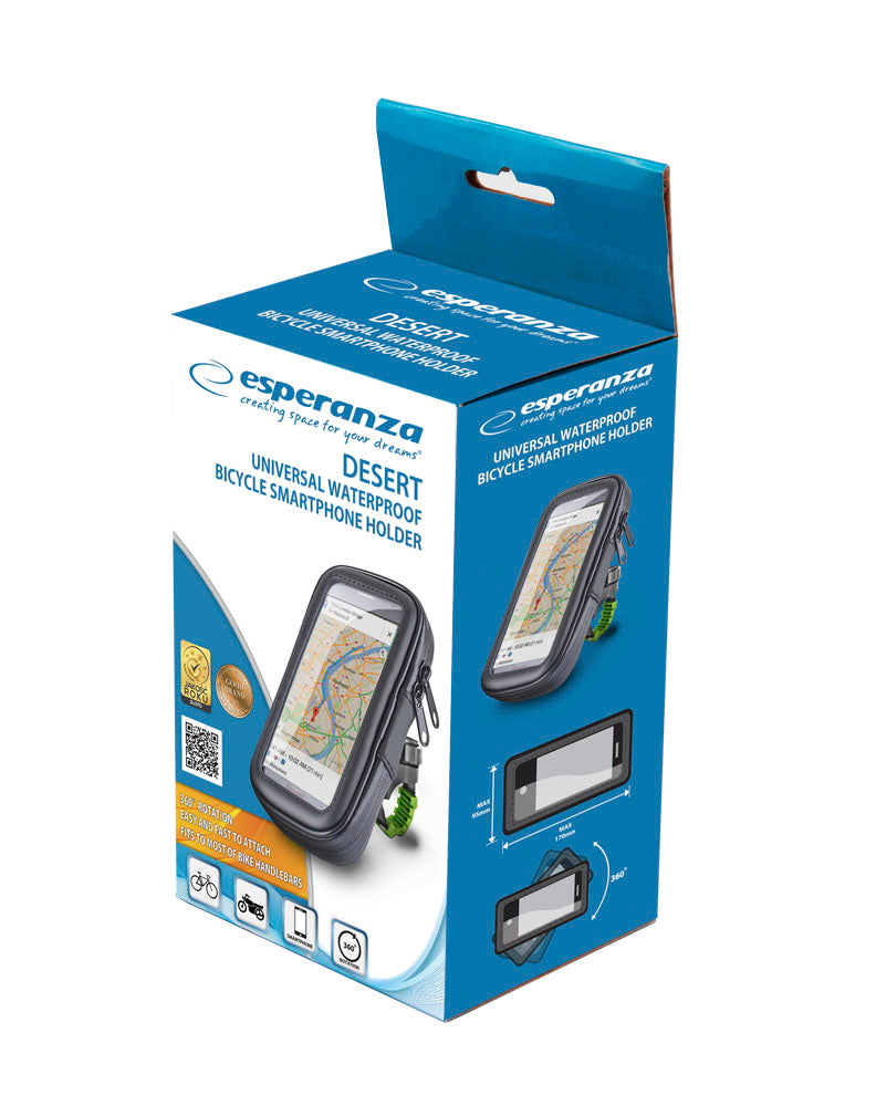 ESPERANZA UCHWYT ROWEROWY DO TELEFONU WODOODPORNY DESERT