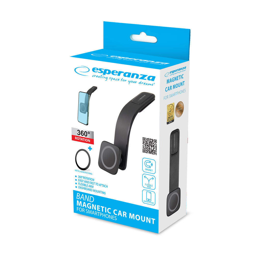 ESPERANZA UCHWYT SAMOCHODOWY DO TELEFONU MAGNETYCZNY BAND