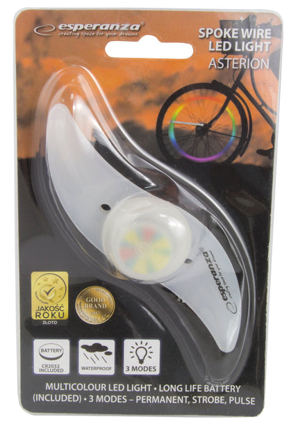 ESPERANZA LAMPKA LED ROWEROWA NA SZPRYCHY ASTERION
