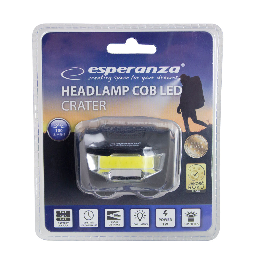 ESPERANZA LATARKA LED CZOŁOWA CRATER