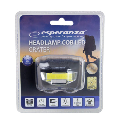 ESPERANZA LATARKA LED CZOŁOWA CRATER