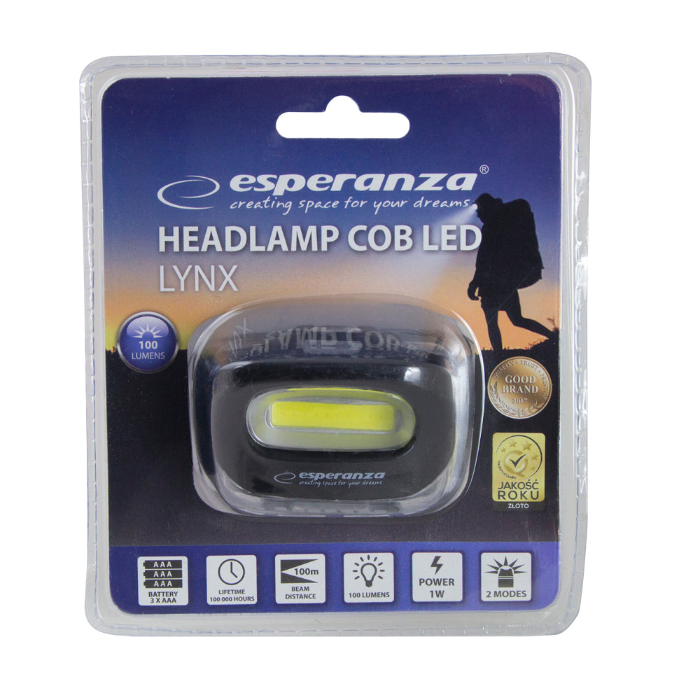ESPERANZA LATARKA LED CZOŁOWA LYNX