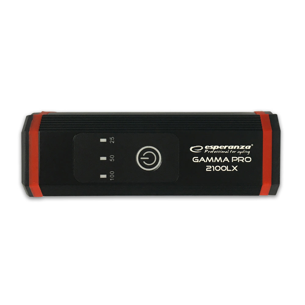 ESPERANZA PROFESJONALNA LAMPKA ROWEROWA LED NA PRZÓD 2w1 GAMMA PRO 2100 LX