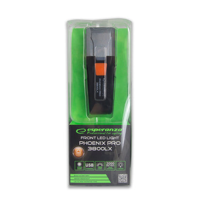 ESPERANZA PROFESJONALNA LAMPKA ROWEROWA LED NA PRZÓD PHOENIX PRO 3800 LX