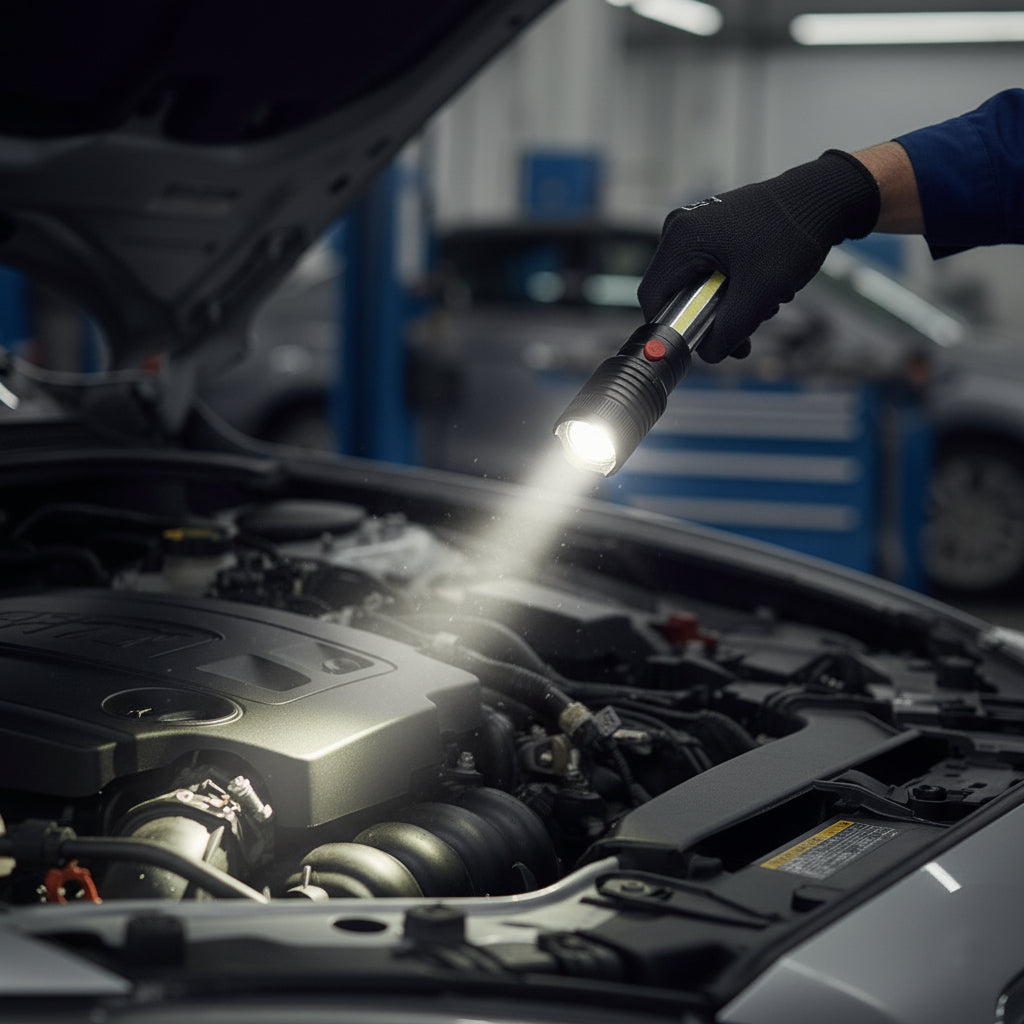 ESPERANZA LATARKA LED Z REFLEKTOREM BOCZNYM COB APATE