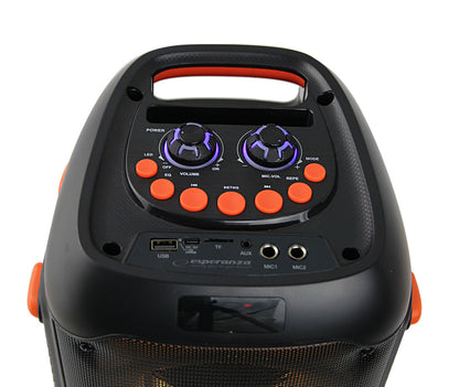 ESPERANZA GŁOŚNIK BT FM LED RGB KARAOKE SINGER