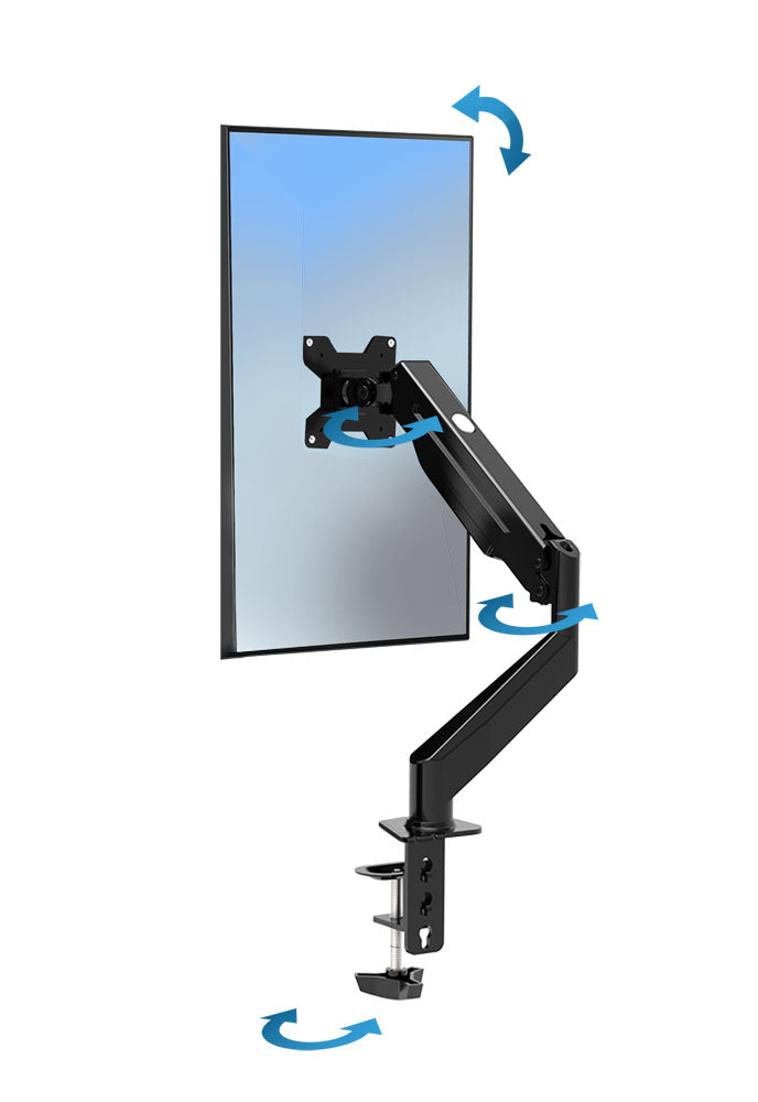 ESPERANZA UCHWYT BIURKOWY GAZOWY DO MONITORA 17”-27" FONOS
