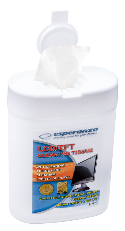 ESPERANZA CHUSTECZKI CZYSZCZĄCE DO LCD/TFT 100SZT