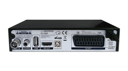 ESPERANZA TUNER/DEKODER CYFROWY DVB-T2 H.265/HEVC EV106P