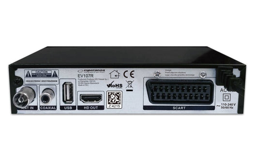 ESPERANZA TUNER/DEKODER CYFROWY DVB-T2 H.265/HEVC EV107R
