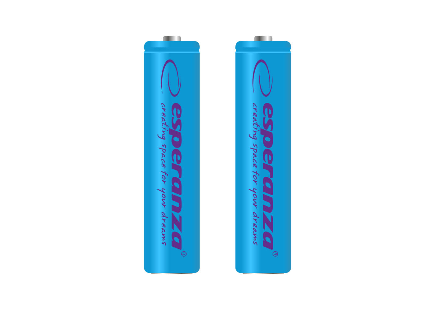 ESPERANZA AKUMULATORKI NI-MH AAA 1000MAH 2SZT. NIEBIESKIE