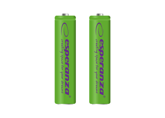 ESPERANZA AKUMULATORKI NI-MH AAA 1000MAH 2SZT. ZIELONE