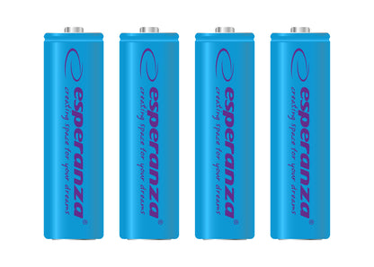 ESPERANZA AKUMULATORKI NI-MH AA 2000MAH 4SZT. NIEBIESKIE