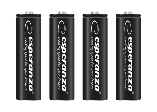 ESPERANZA AKUMULATORKI NI-MH AA HIGH-CAPACITY 2600MAH 4SZT CZARNE