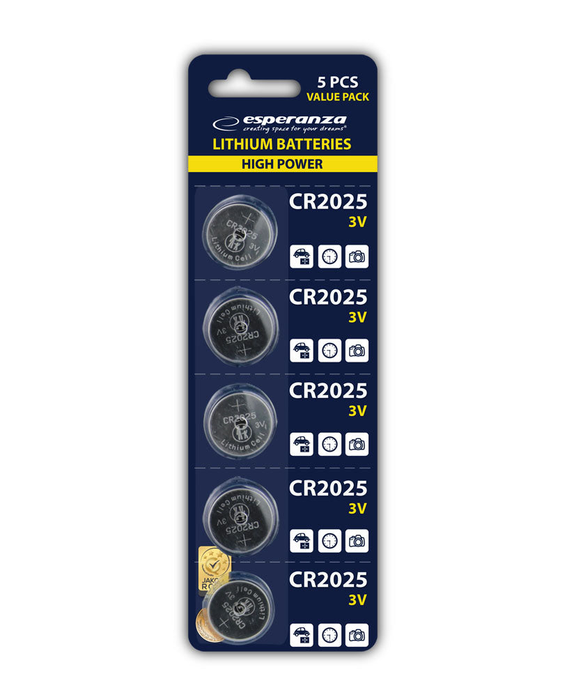ESPERANZA BATERIE LITOWE CR2025 5SZT BLISTER