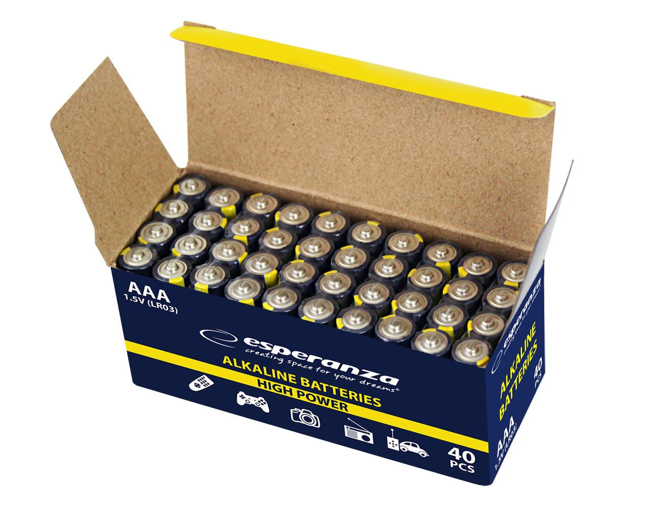 ESPERANZA BATERIE ALKALICZNE AAA 4SZT ZGRZEWKA