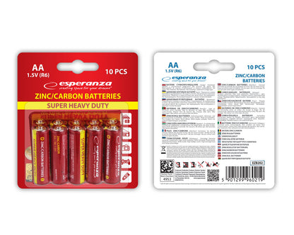 ESPERANZA BATERIE ZN-C AA 10SZT BLISTER