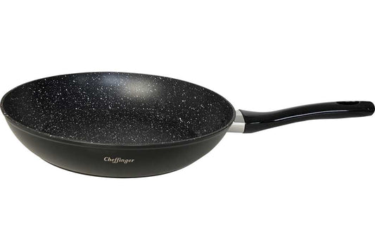 Cheffinger — Patelnia 20&nbsp;cm, czarna, nieprzywierająca — na wszystkie kuchenki (w tym indukcję)