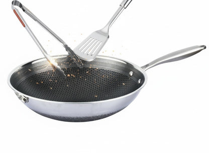 Cheffinger DIAMOND - WOK z rączką (32 cm) / Garnek Kazań Kasan stal nierdzewna