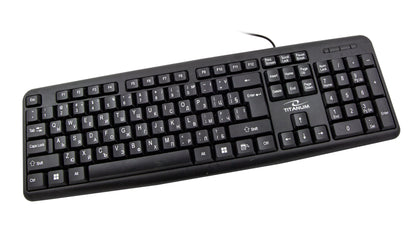 TITANUM KLAWIATURA PRZEWOD. STANDARDOWA USB BG