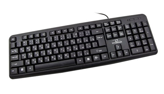 TITANUM KLAWIATURA PRZEWOD. STANDARDOWA USB BG