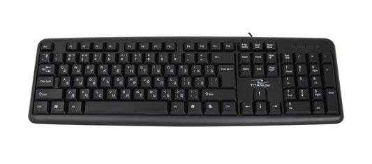 TITANUM KLAWIATURA PRZEWOD. STANDARDOWA USB RUS