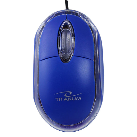 TITANUM MYSZ PRZEWOD. 3D OPT. USB  RAPTOR NIEBIESKA