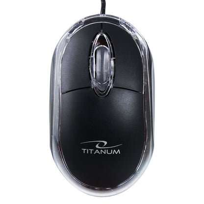 TITANUM MYSZ PRZEWOD. 3D OPT. USB  RAPTOR CZARNA