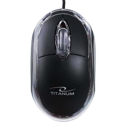 TITANUM MYSZ PRZEWOD. 3D OPT. USB  RAPTOR CZARNA