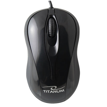 TITANUM MYSZ PRZEWOD. 3D OPT. USB  HORNET CZARNA