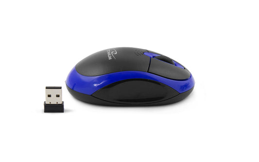 TITANUM MYSZ BEZPRZ. 2.4GHZ 3D OPT. USB VULTURE CZARNO-NIEBIESKA