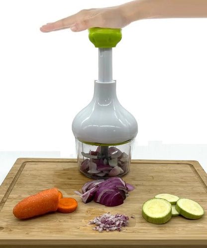 Szatkownica do warzyw ręczna z linką 900 ml ostrza stal nierdzewna BPA free zmywarka antypoślizgowa podstawa