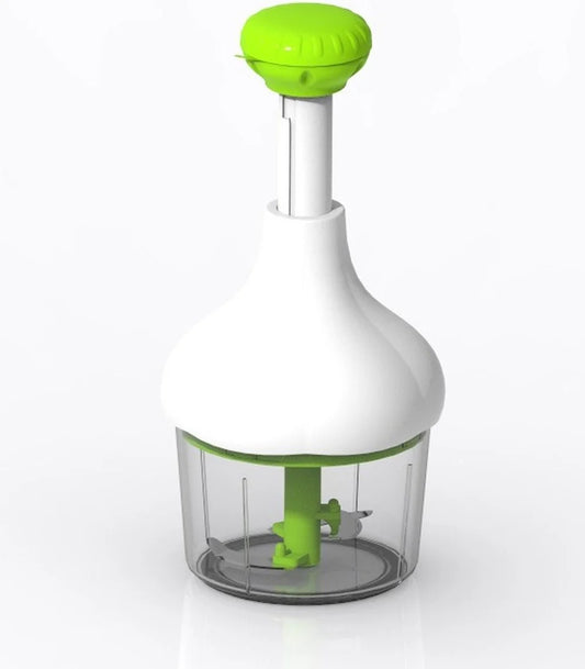 Szatkownica do warzyw ręczna z linką 900 ml ostrza stal nierdzewna BPA free zmywarka antypoślizgowa podstawa