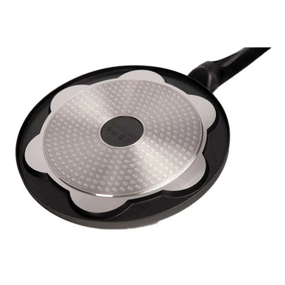 Cheffinger Patelnia do naleśników 26 cm, 7 gniazd, odlew aluminium, non-stick, indukcja, czarna, bez PFOA
