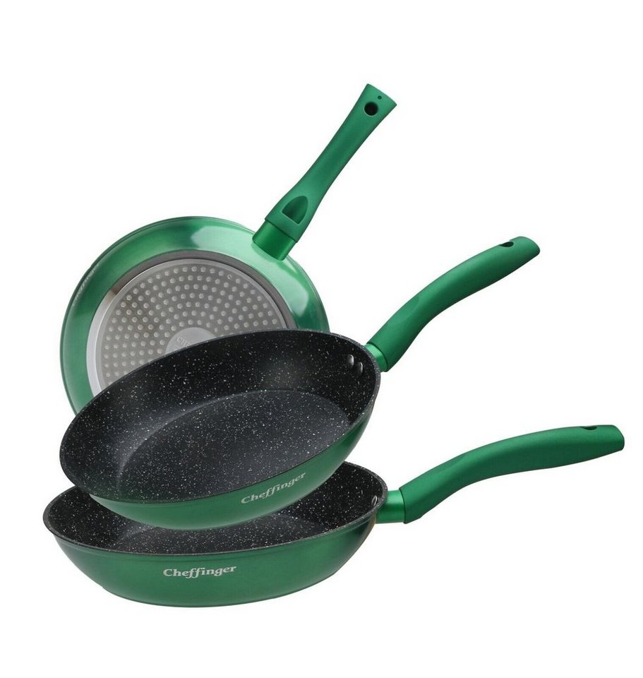 Cheffinger – zestaw patelni 3-częściowy (20/24/28 cm), indukcja