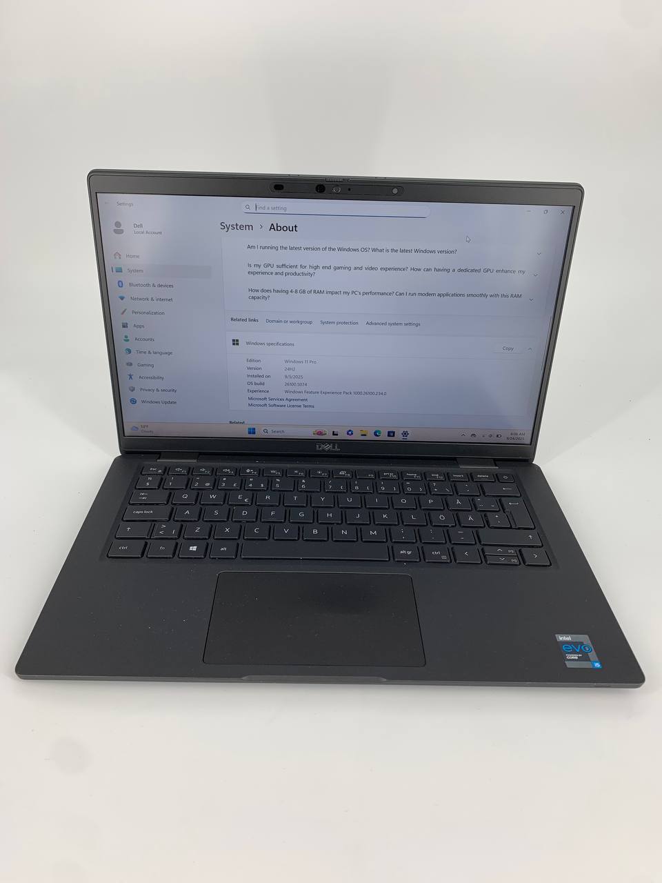 Laptop Dell Latitude 7420 / 14" FHD / i5-1145G7 / 8GB / 256GB SSD / Windows 11