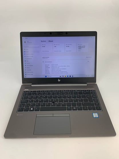 Laptop HP ZBook 14u G5 / 14" FHD / i7-8550U / 16GB / 256GB SSD / Radeon Pro WX3100 / Windows 11