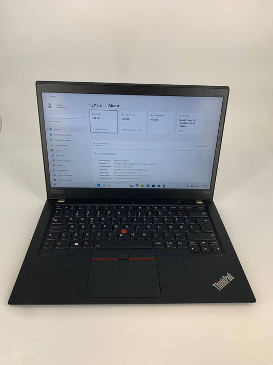 Laptop Lenovo ThinkPad T490s Touch / 14" FHD / i5-8365U / 16GB / 256GB SSD / Windows 11