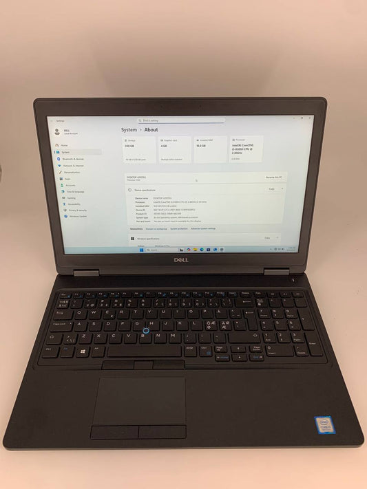Laptop Dell Precision 3530 / 15,6" FHD / i5-8300H / 16GB / 256GB SSD / Windows 11