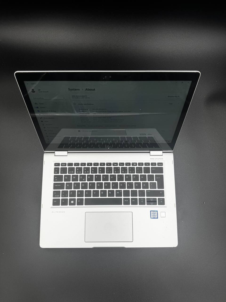 Laptop HP EliteBook x360 1030 G2 Touch / 13,3" FHD / i5-7200U / 8GB / 256GB SSD / Windows 11
