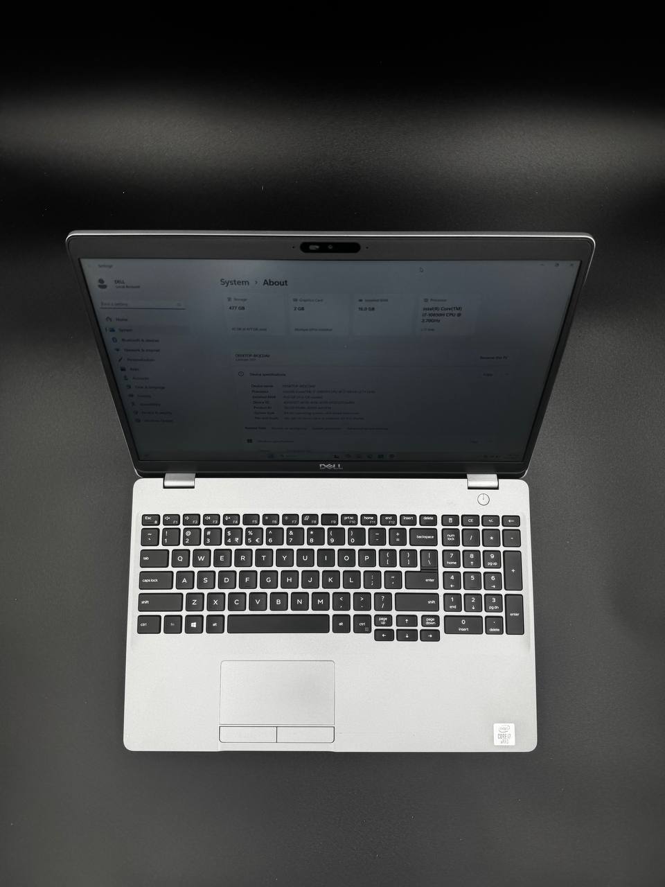 Laptop Dell Latitude 5511 / 15,6" FHD / i7-10850H / 16GB / 500GB SSD / GeForce MX250 / Windows 11